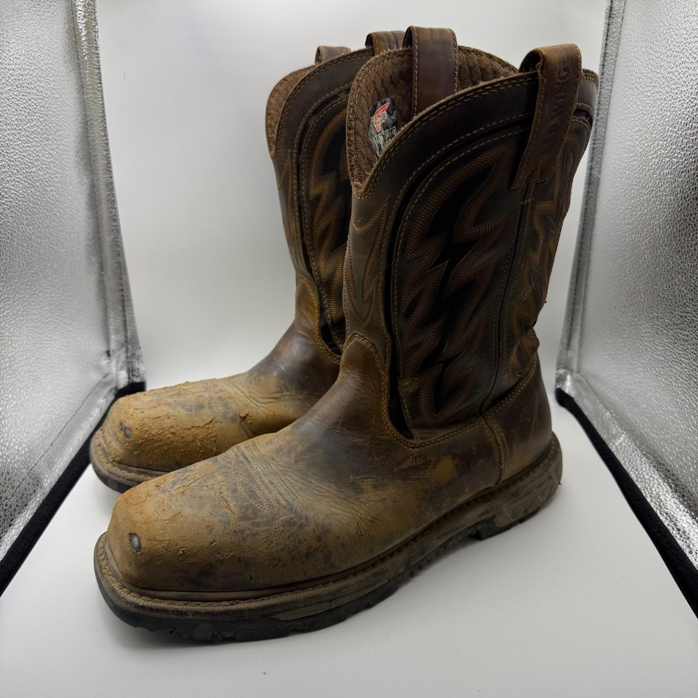 Red Wing Rio Flex 2204 Mens 10.5 D Brown Leather Composite Toe Work Boots EH